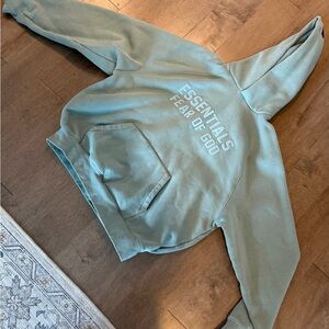 Essentials Fear of God Hoodie in Green